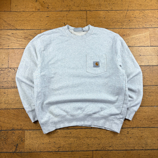 Vintage Carhartt Light Grey Sweatshirt - L