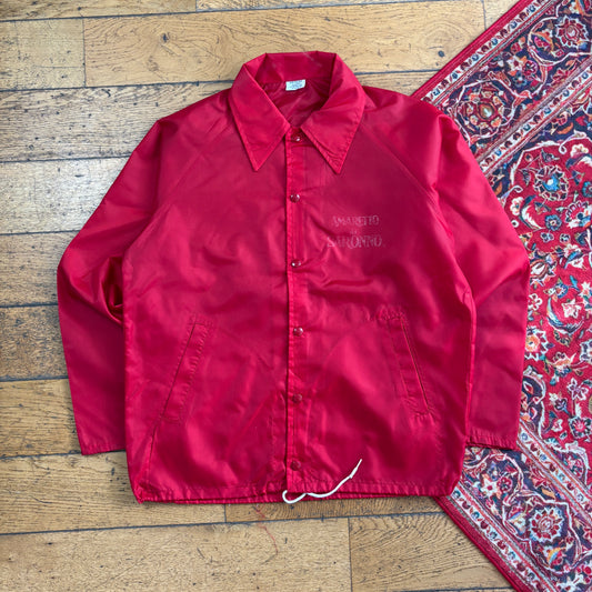 Vintage Red Nylon Coach Harrington Jacket - M