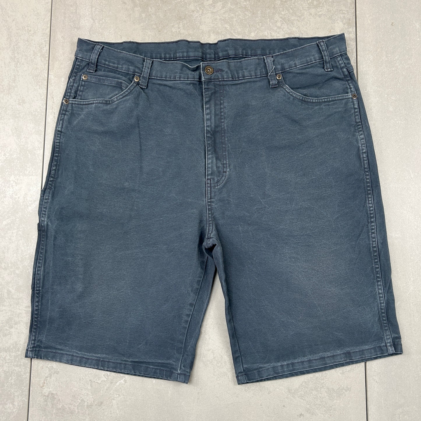 Vintage Dickies Workwear Navy Carpenter Baggy Shorts - 42