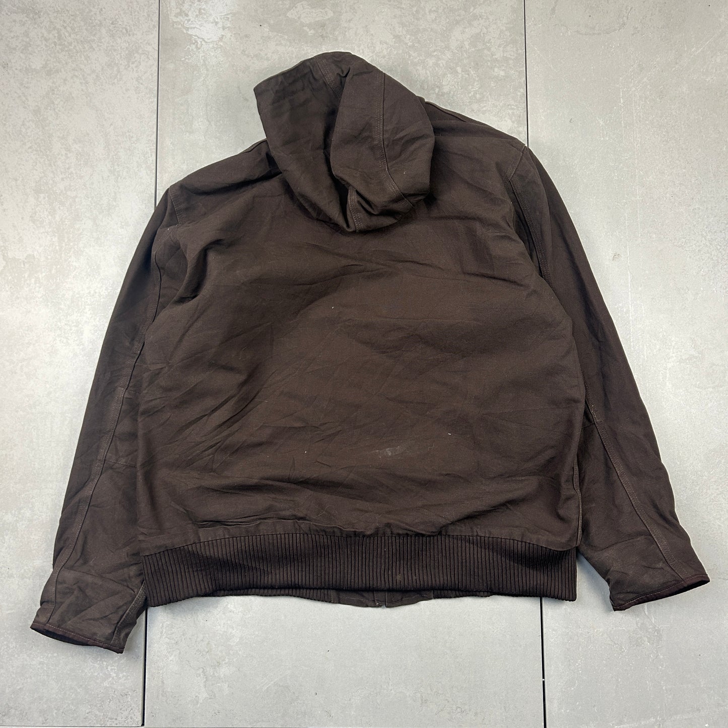 Vintage Carhartt Active Workwear Detroit Brown Hoodie Jacket - XL
