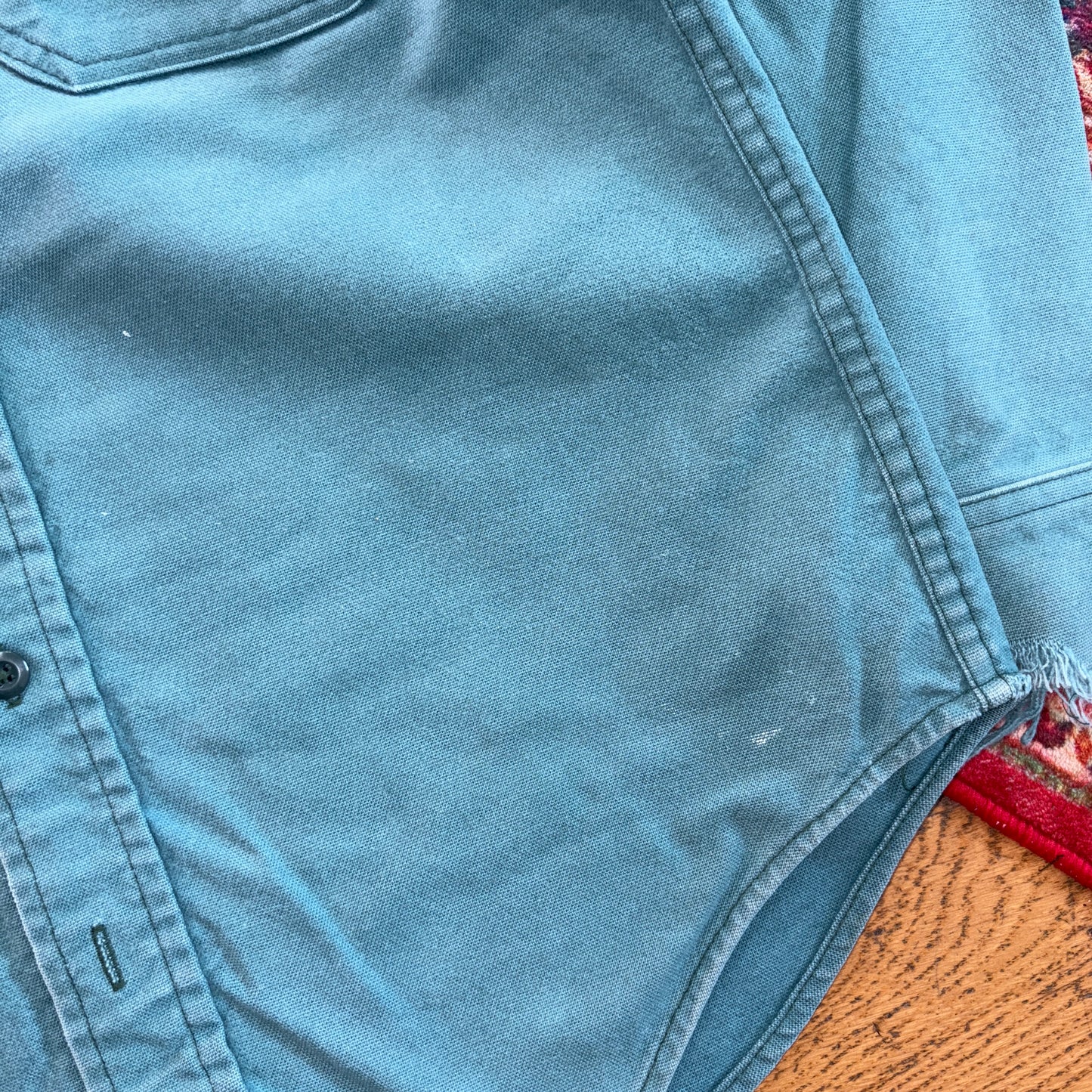 Vintage Woolrich Blue Green Heavyweight Shirt - S