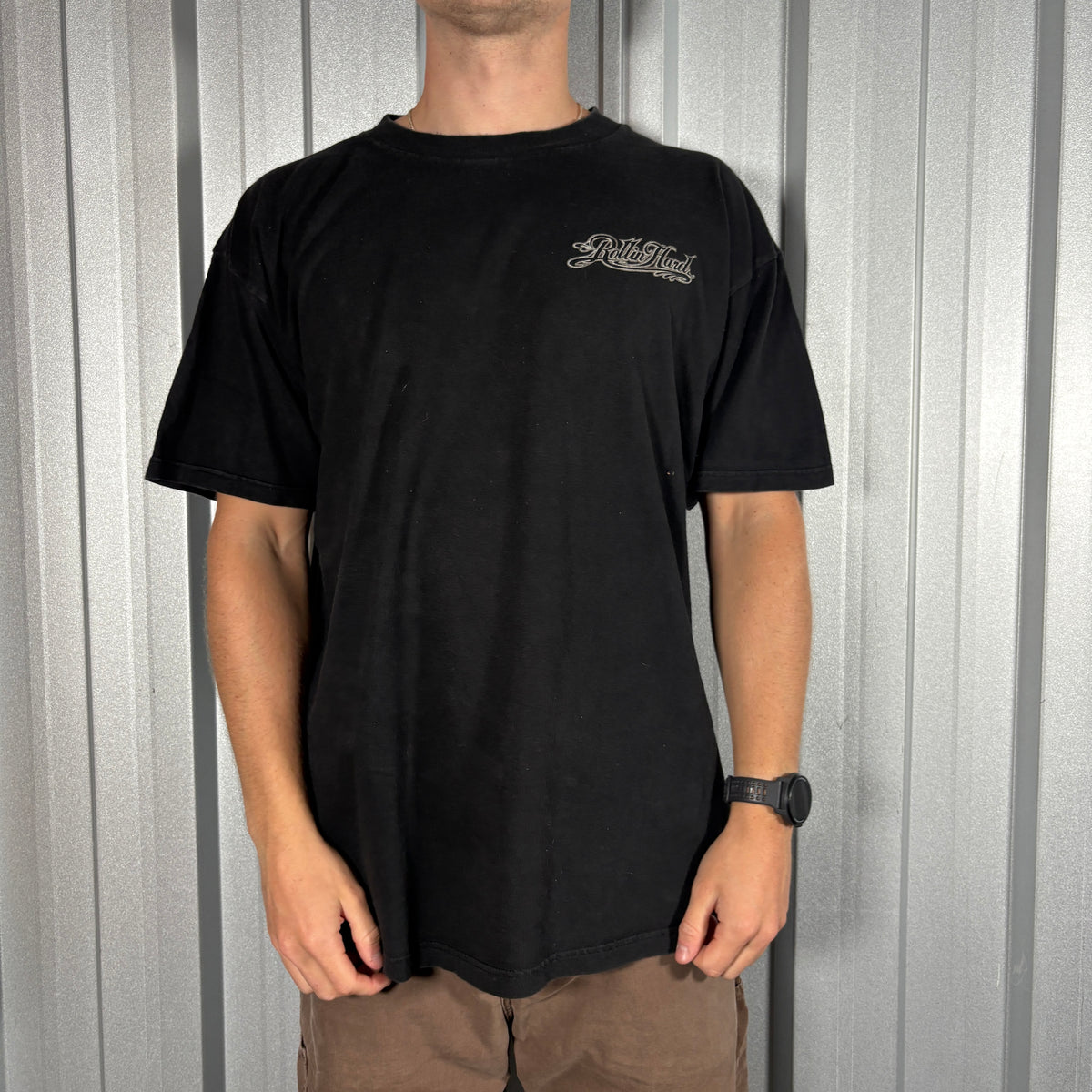 1998 Rollin Hard Black Hip Hop Graphic T Shirt - L