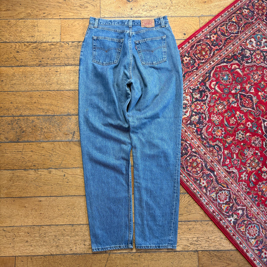 Vintage Levis 901 Womens Mom Tapered Blue Denim Jeans - Size 12