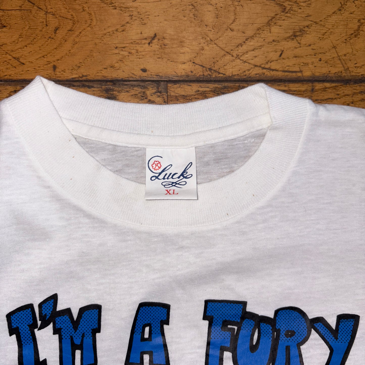 Vintage 90s White Skate Teddy Bear Single Stitch Graphic T-Shirt - S