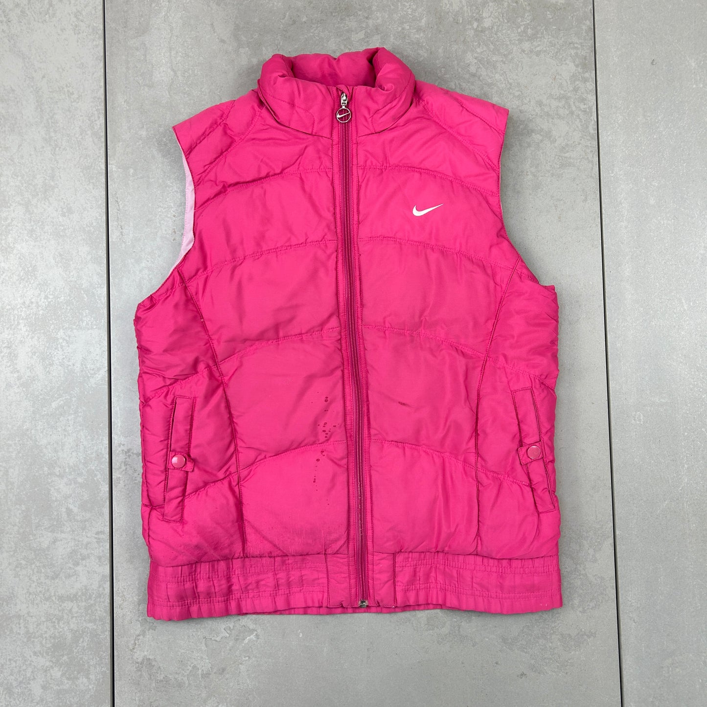 Vintage Nike Swoosh Pink Gilet Jacket - 10