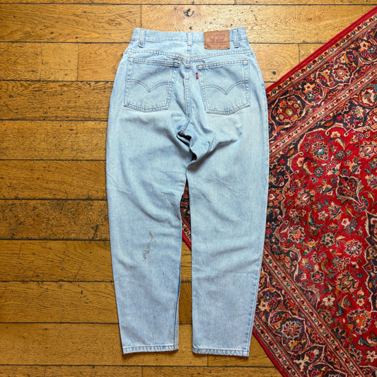 Vintage Levis 550 Womens Baggy Tapered Blue Denim Jeans - Size 10