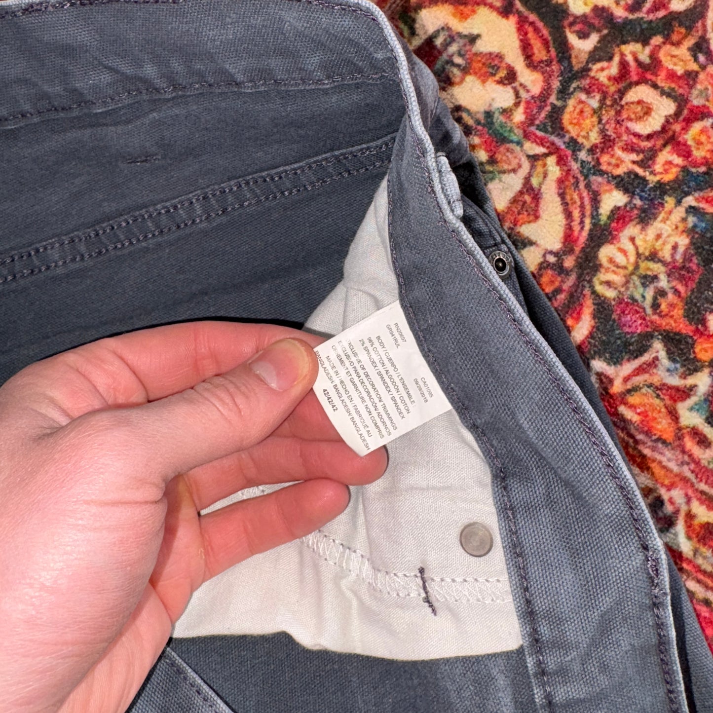 Copy of Vintage Dickies Workwear Grey Carpenter Baggy Shorts - 42