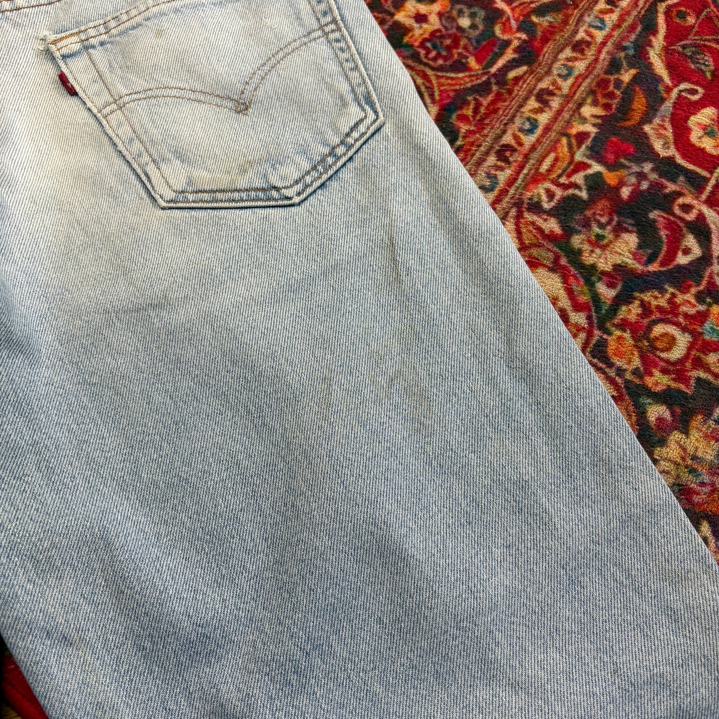 Vintage Levis 505 Straight Blue Denim Jeans - 32R