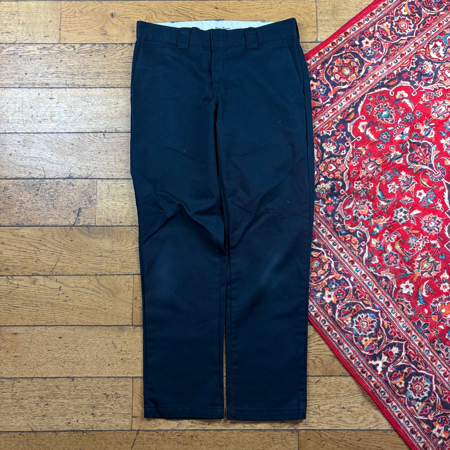 Vintage Dickies 874 Black Skate Trousers - 34