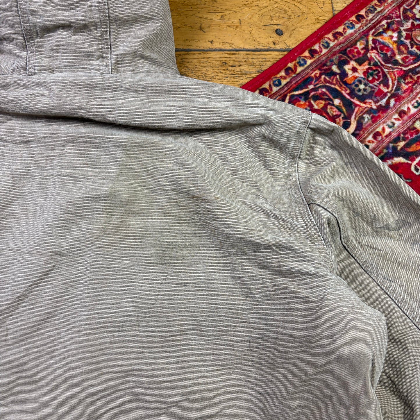 Vintage Carhartt Brown Active Hoodie Workwear Jacket - L