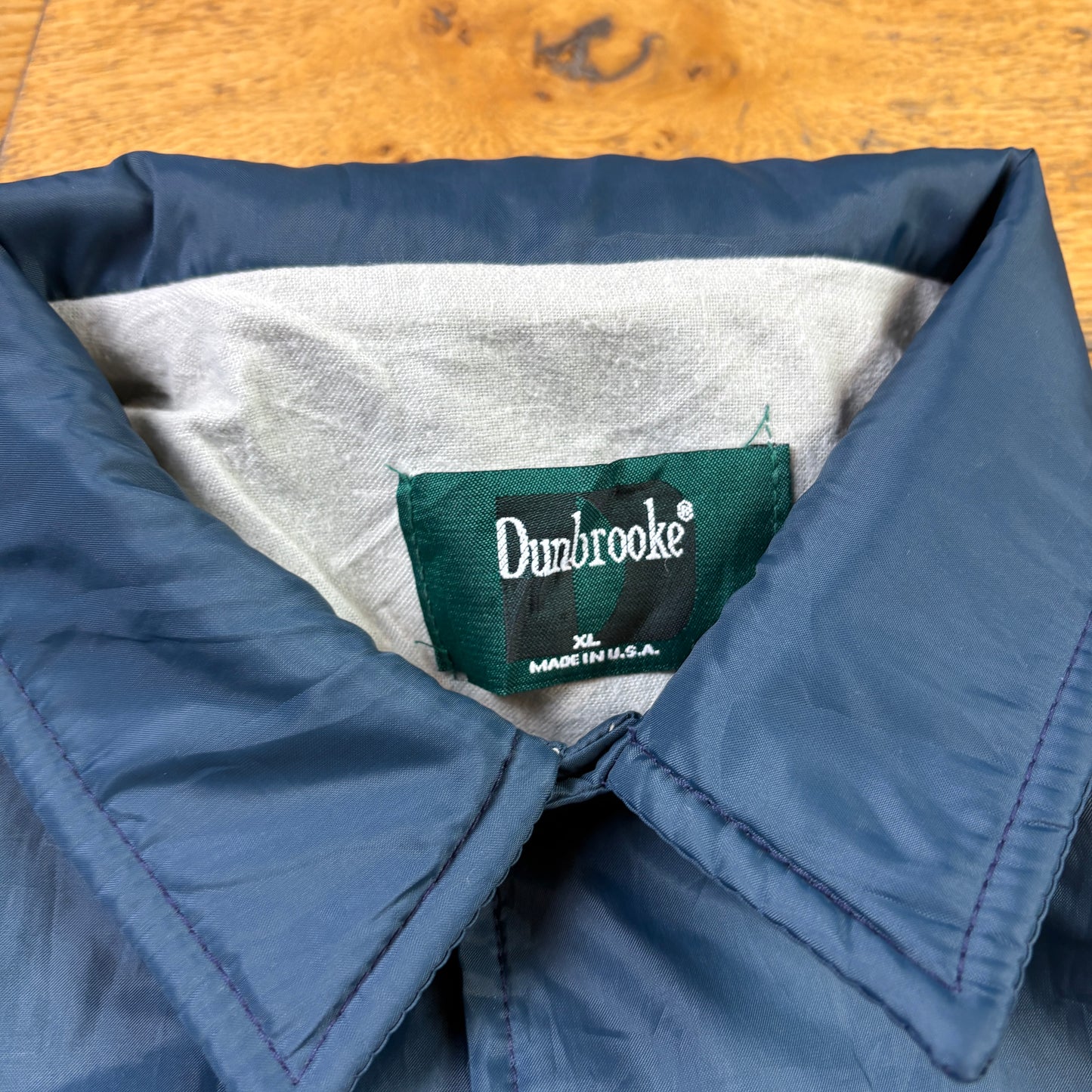 Vintage Navy Nylon Coach Harrington Jacket -XL