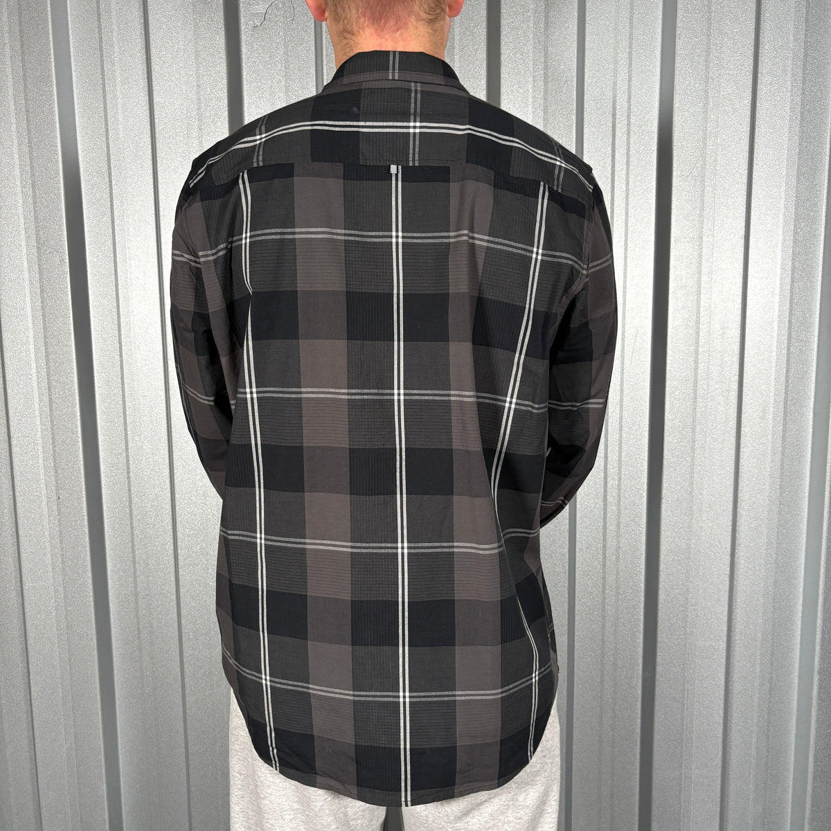 Oakley Black Grey Check Shirt - XL