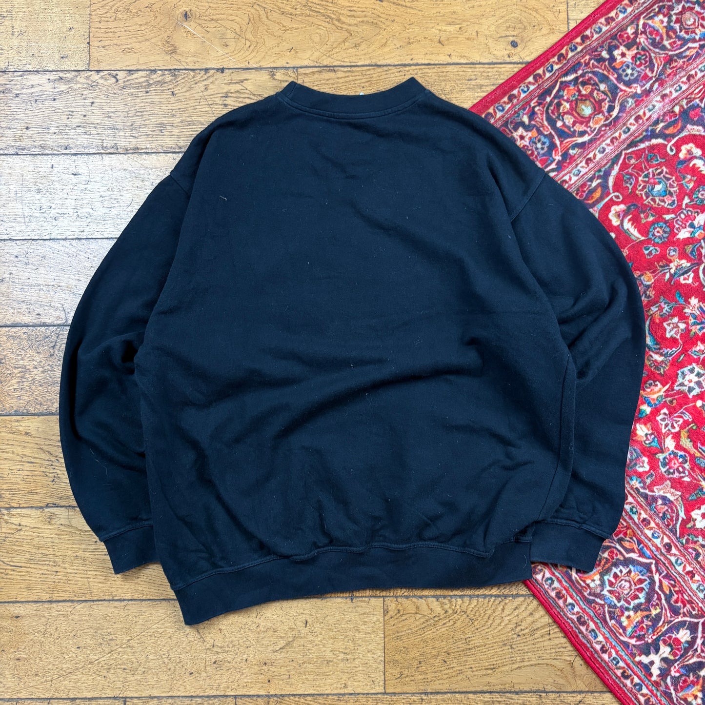 Vintage 90s Adidas Black Embroidered Sweatshirt - L