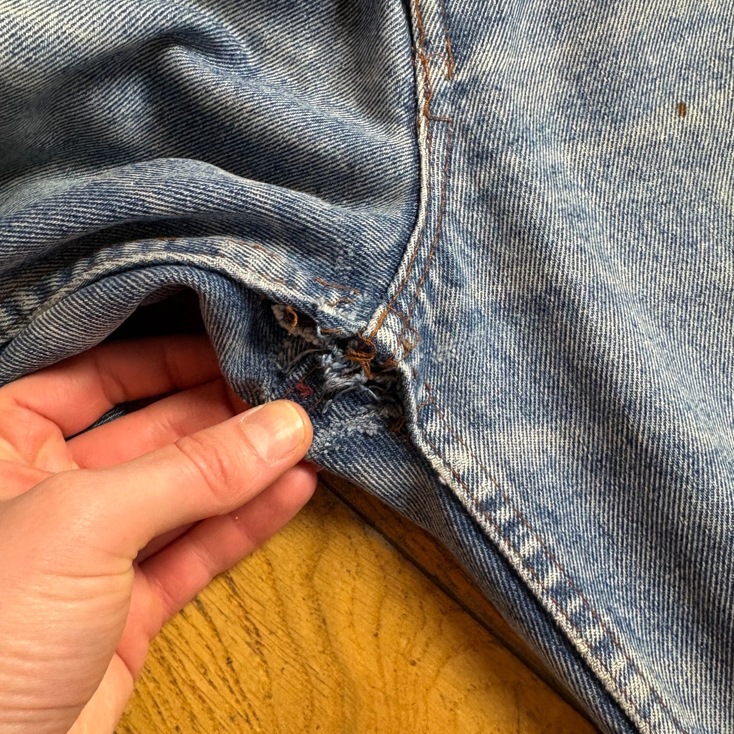 Vintage Levis 501 Baggy Tapered Blue Denim Jeans - 34S
