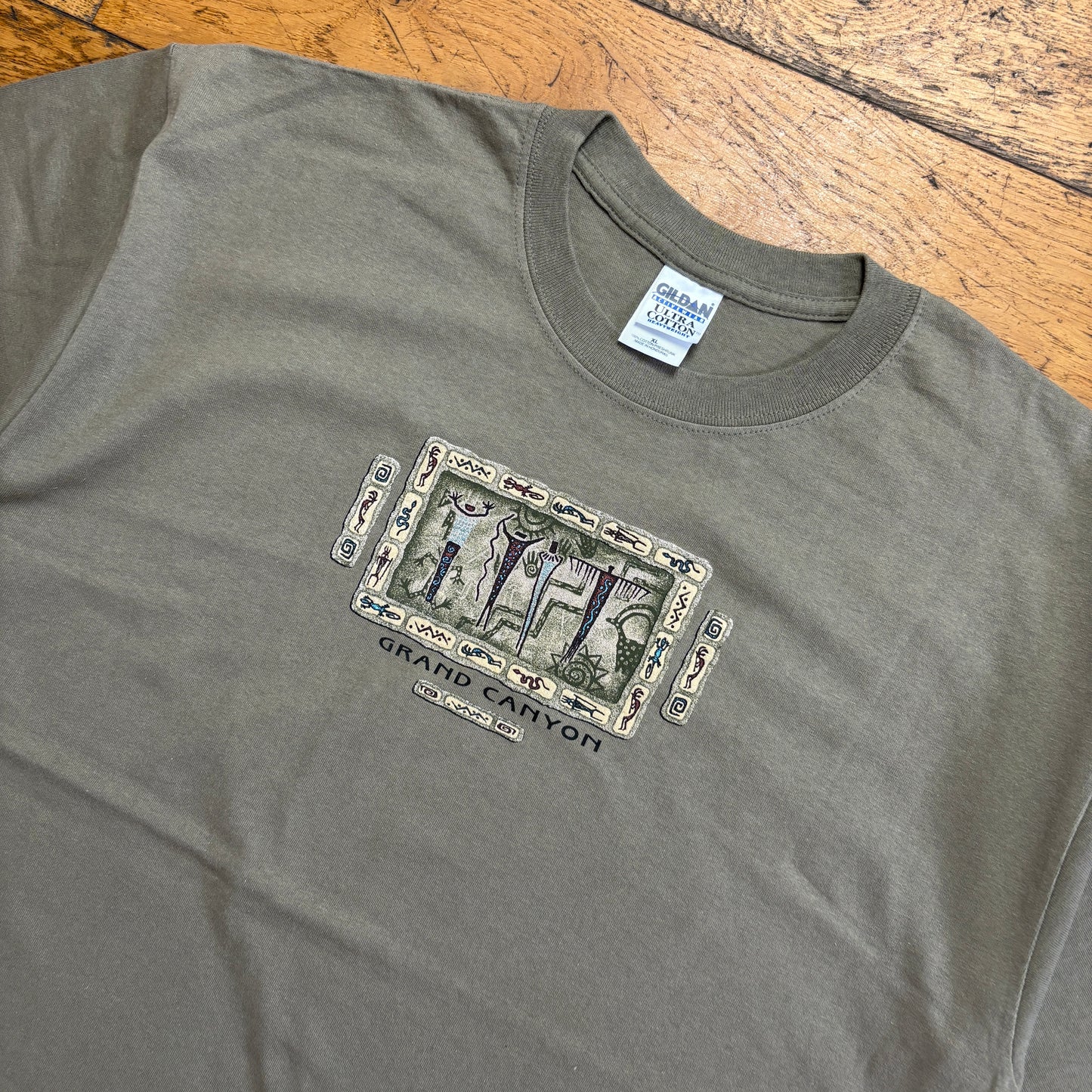 Vintage Grand Canyon Green Graphic T-Shirt - XL