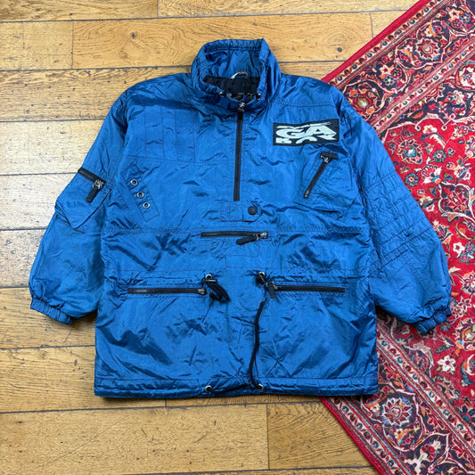 Vintage Mega Boy Gorpcore Waterproof Blue Parka Jacket - L