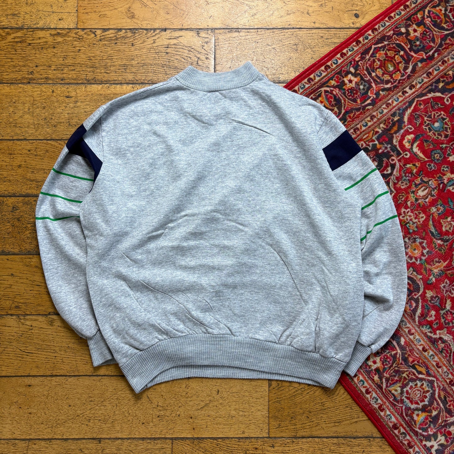 Vintage 80s Adidas Grey Sweatshirt - XL