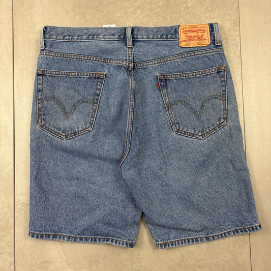Vintage Levis 505 Blue Baggy Denim Shorts - 36