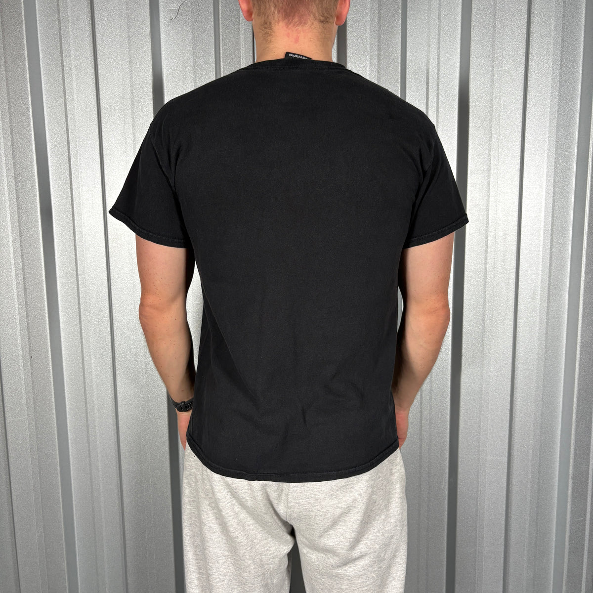 Thrasher Black Flames Skate Graphic T-Shirt - S