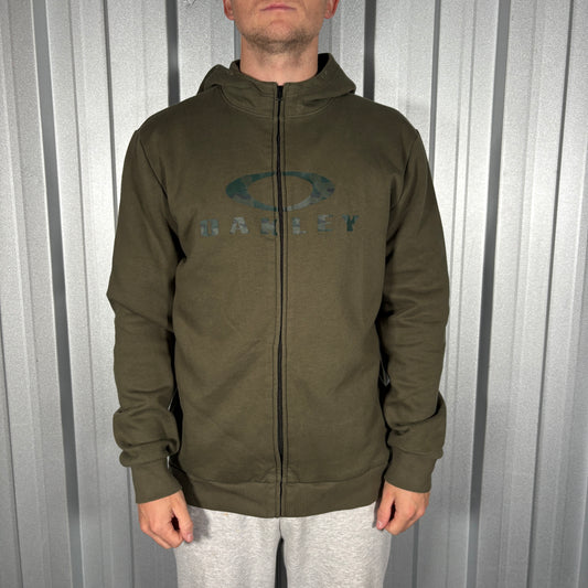 Oakley Green Camo Zip Hoodie - L