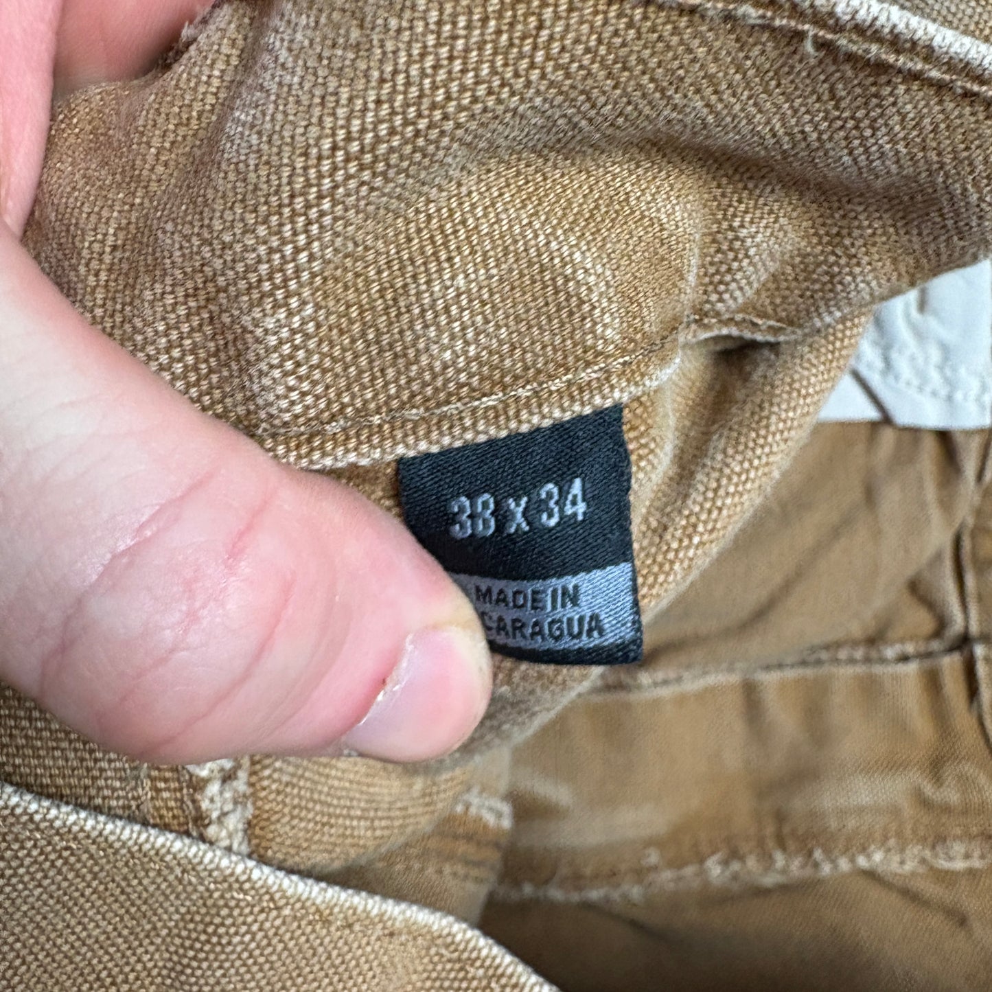 Vintage Carhartt Workwear Carpenter Brown Baggy Trousers - 38L