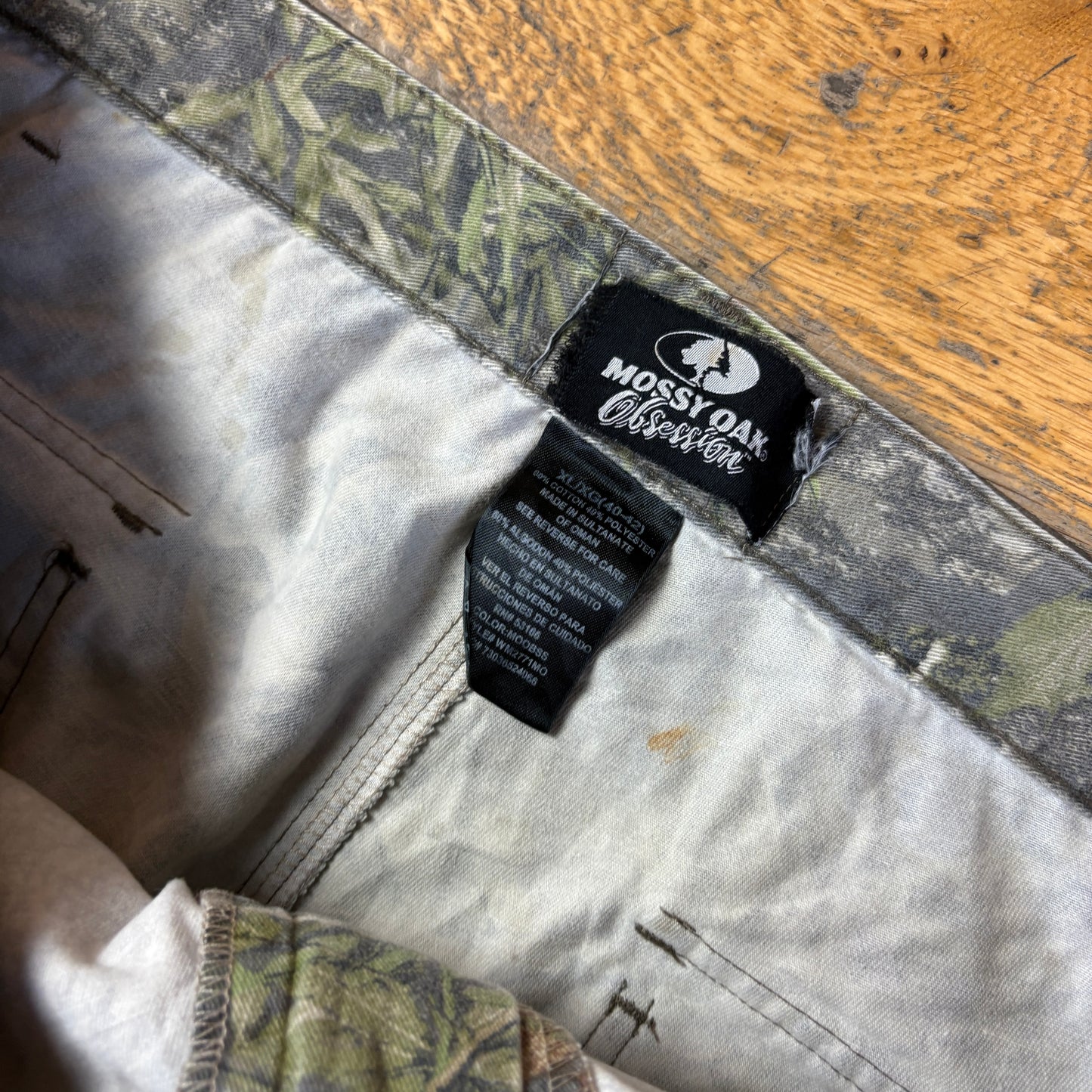 Vintage Real Tree Camo Green Hunting Workwear Trousers - 42