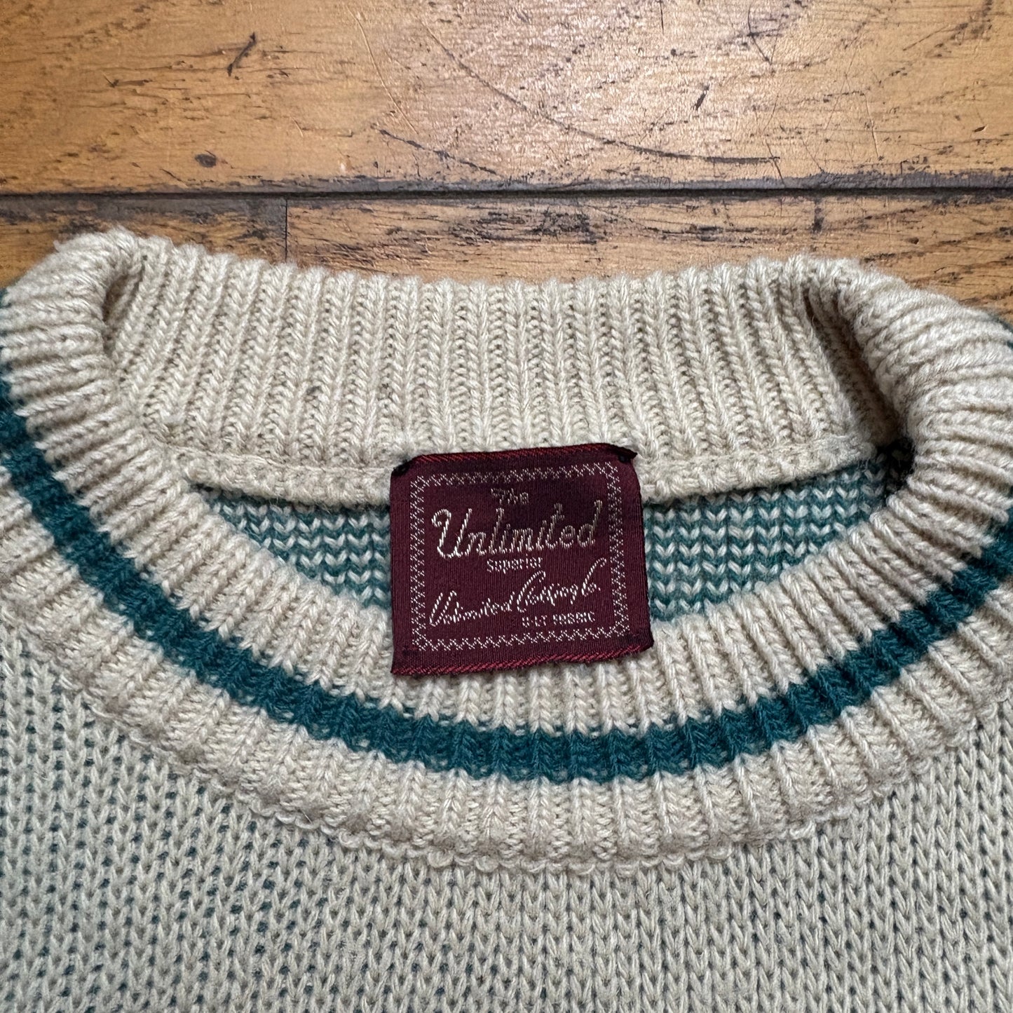 Vintage Unlimited Cream Chunky Knit Jumper - 38