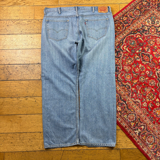 Vintage Levis 569 Baggy Blue Denim Jeans - 42