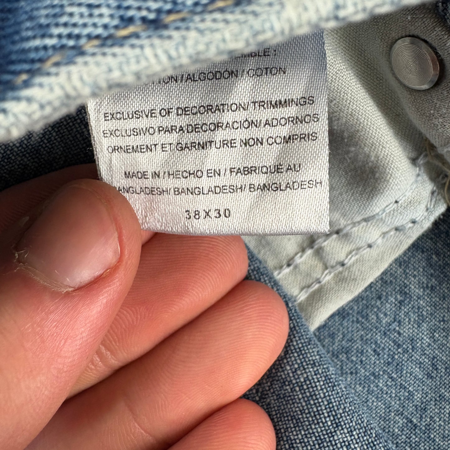 Vintage Dickies Blue Workwear Carpenter Baggy Jeans - 38