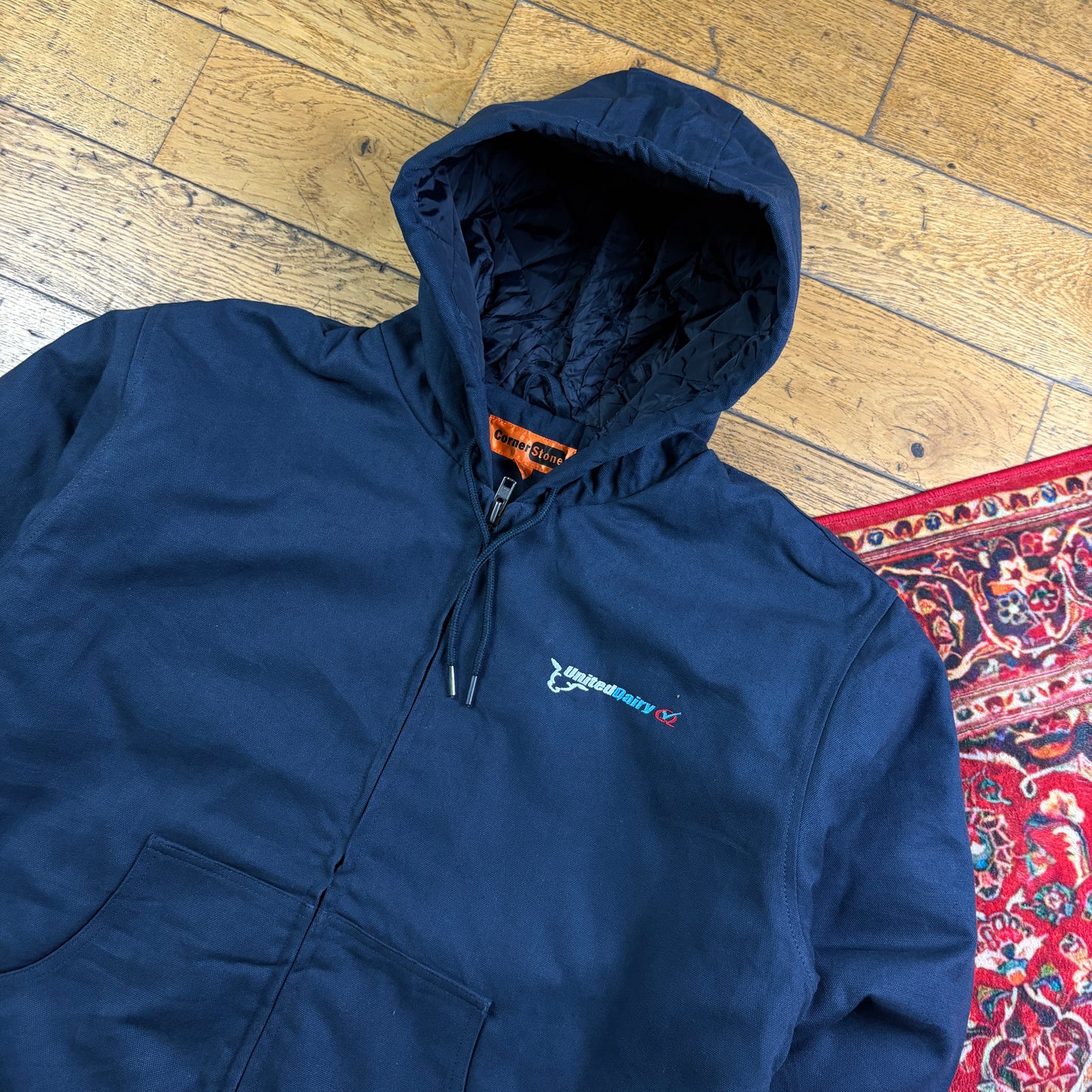 Vintage Navy Workwear Carhartt Active Style Jacket - L