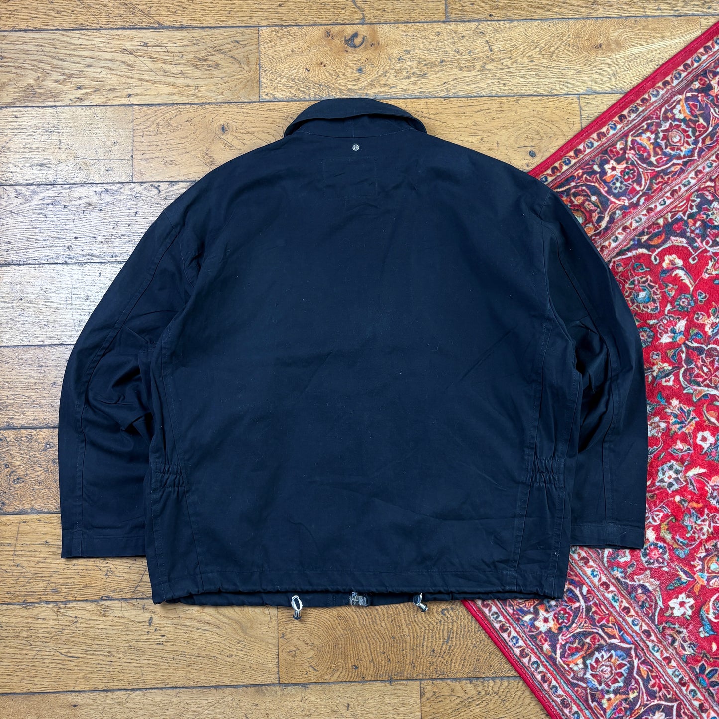 Vintage Pit Stop Black Harrington Workwear Jacket - L