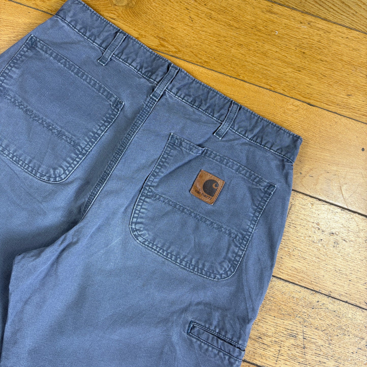 Vintage Carhartt Grey Workwear Baggy Carpenter Shorts - 32