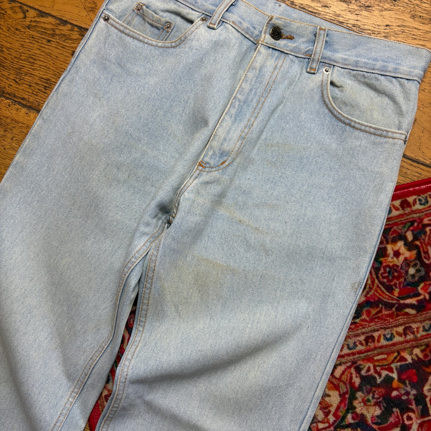 Vintage Levis 501 Straight Blue Denim Jeans - 31R