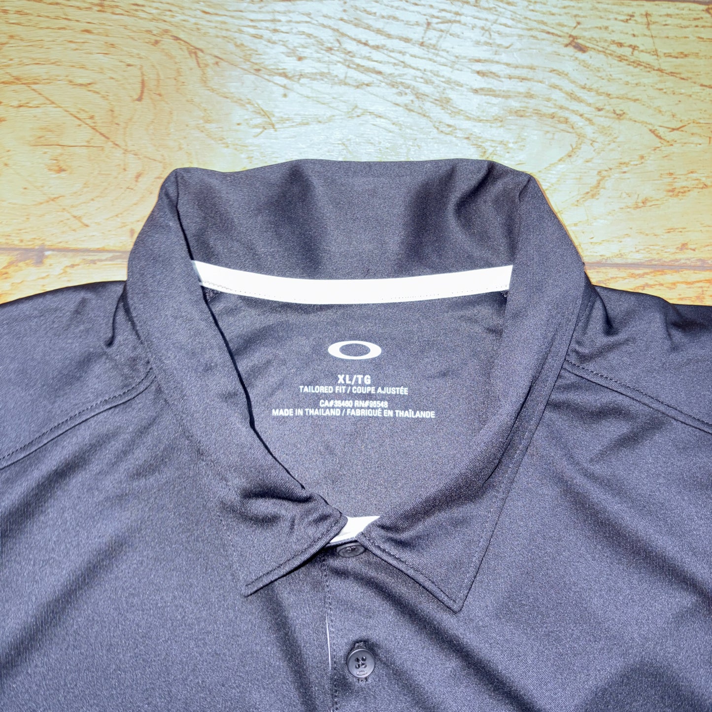 Vintage Oakley Black Polo Golf Shirt - XL