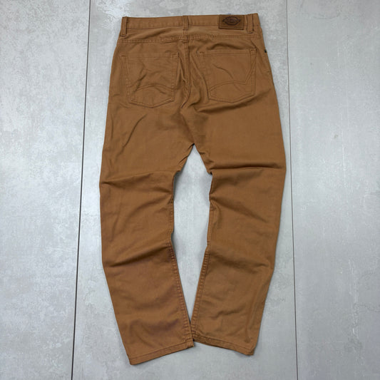 Vintage Dickies Workwear Brown Carpenter Trousers - 34