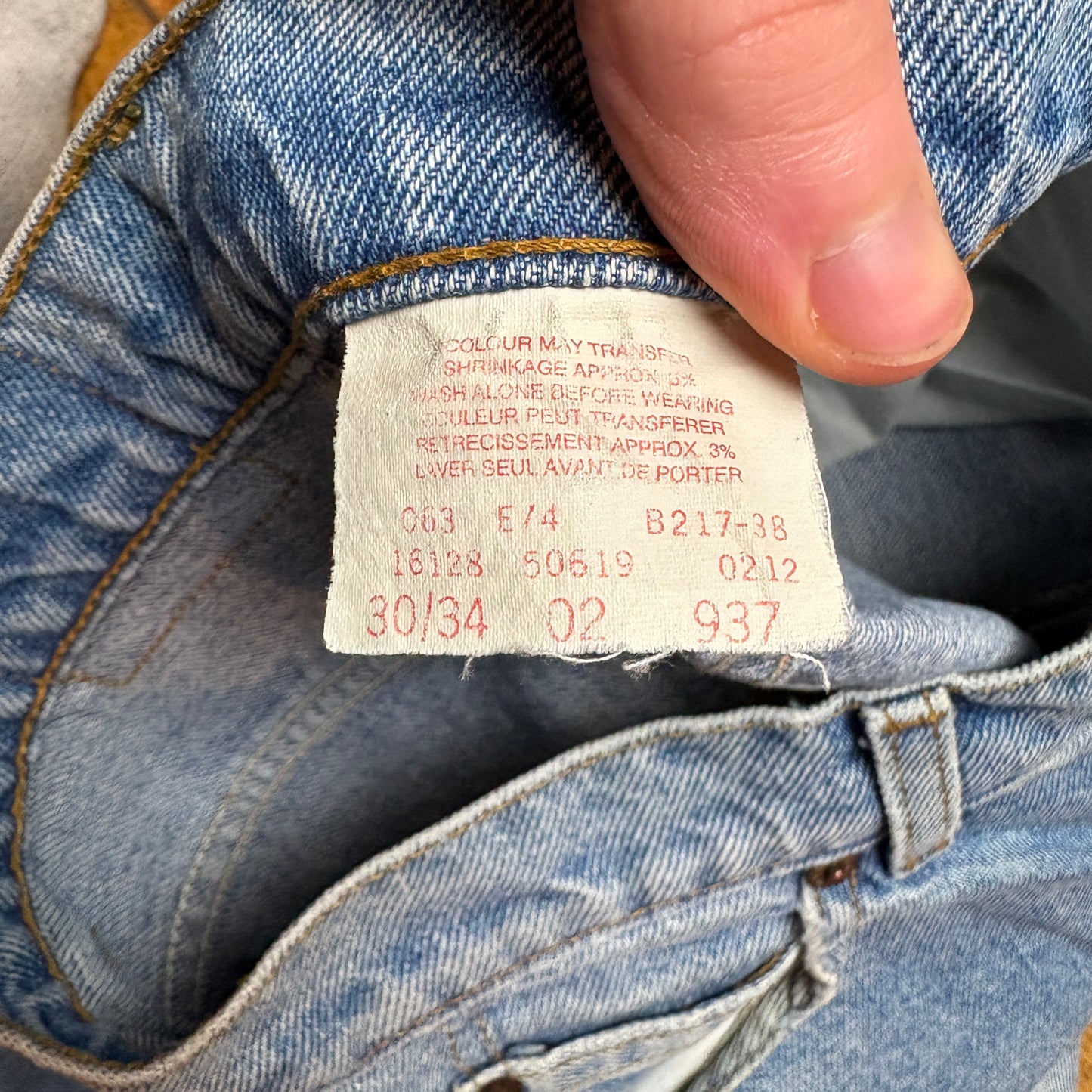 Vintage Levis 519 Slim Straight Blue Denim Jeans - 30L