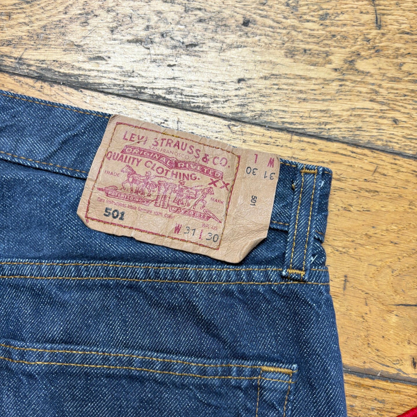Vintage Levis 501 Straight Blue Denim Jeans - 31S