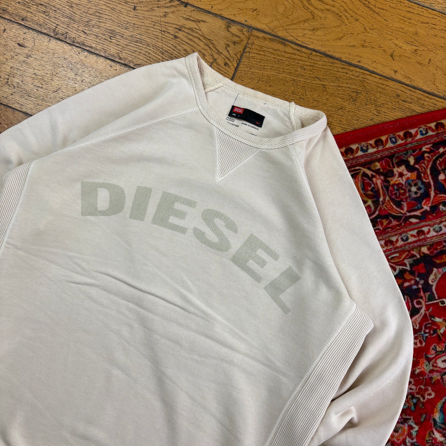 Vintage Diesel Cream Sweatshirt - L