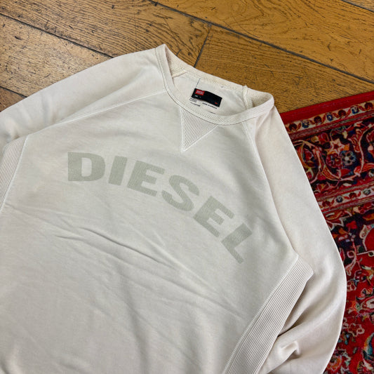 Vintage Diesel Cream Sweatshirt - L