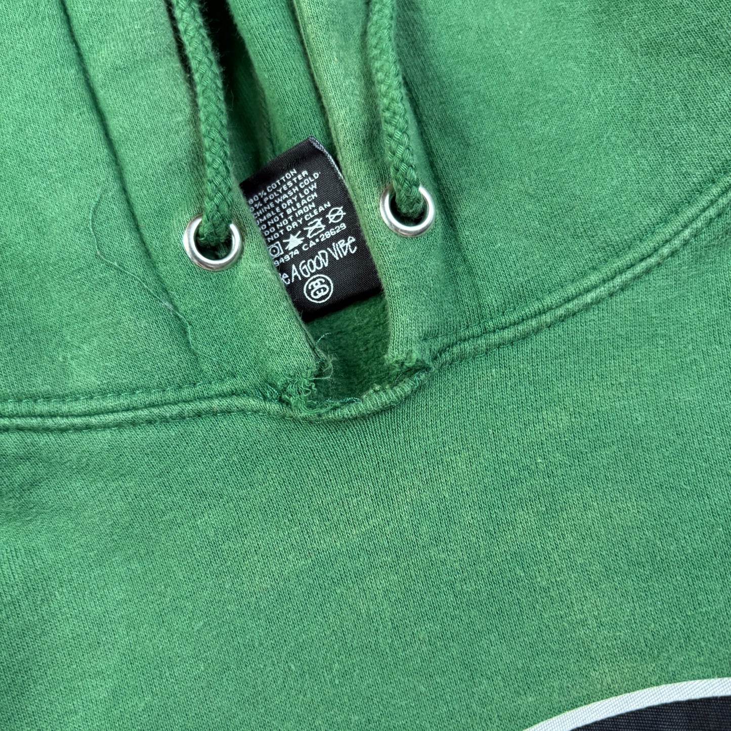 Stussy Green Hoodie Sweatshirt - M