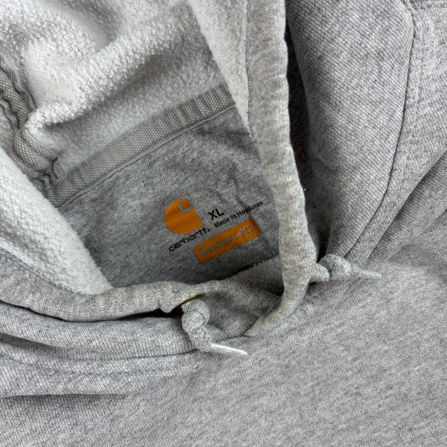 Vintage Carhartt Grey Hoodie Sweatshirt - XL
