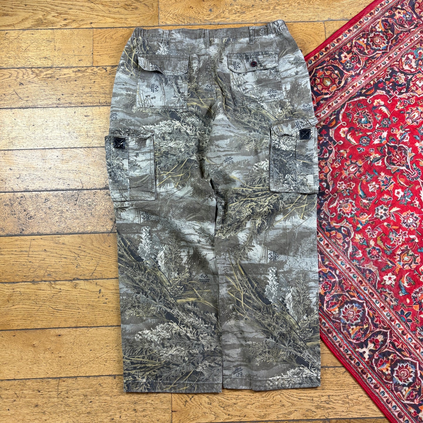 Vintage Real Tree Camo Green Hunting Workwear Trousers - 36
