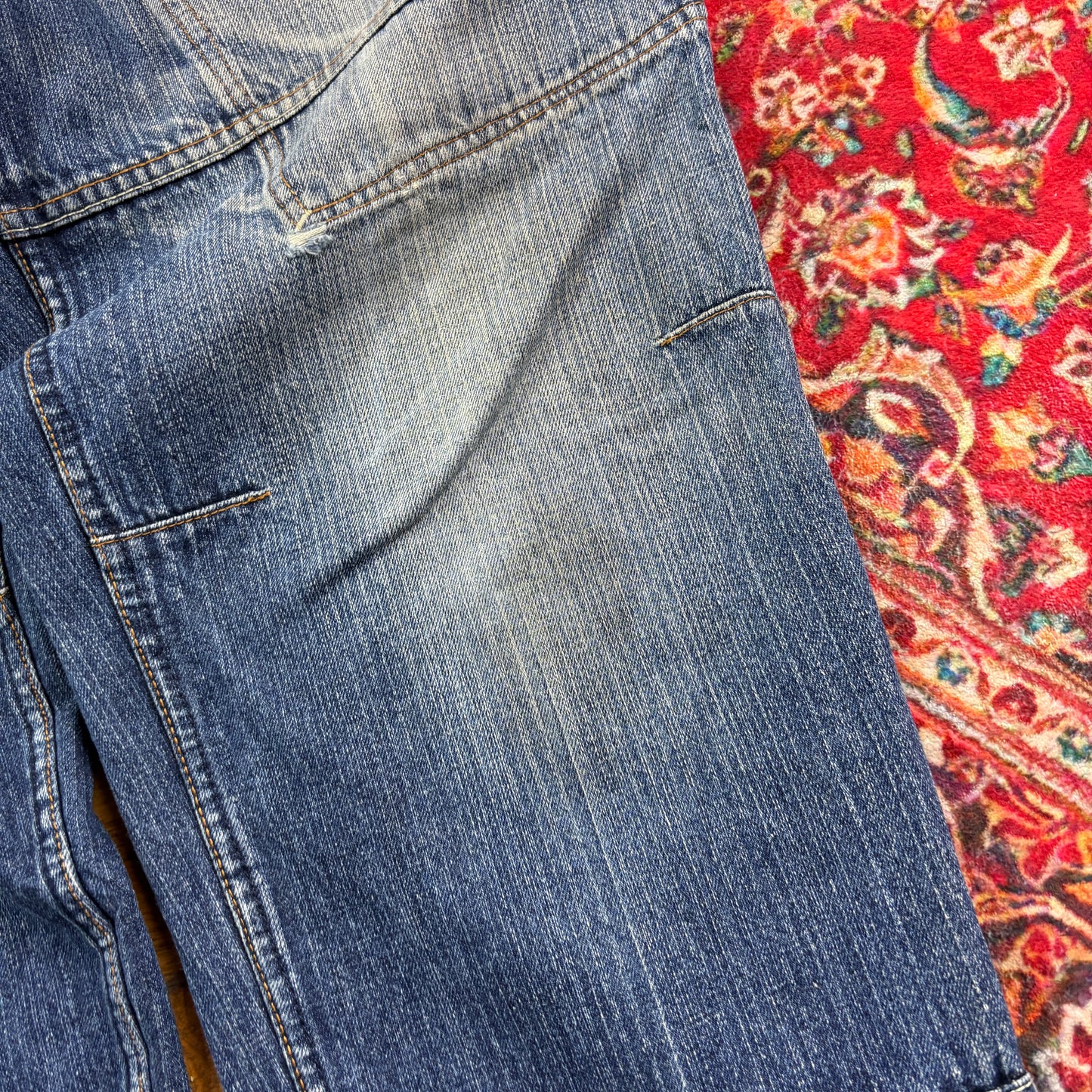 Vintage Sean John Blue Double Knee Y2K Hip Hop Baggy Jeans - 40