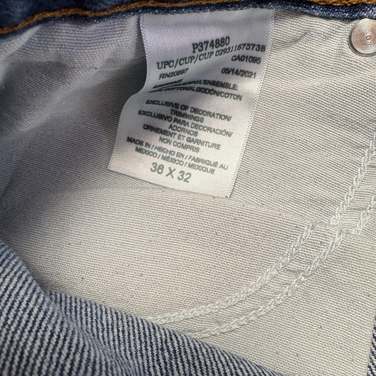 Vintage Dickies Workwear Carpenter Baggy Blue Jeans - 38R