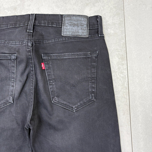 Vintage Levis 511 Slim Black Denim Jeans - 32