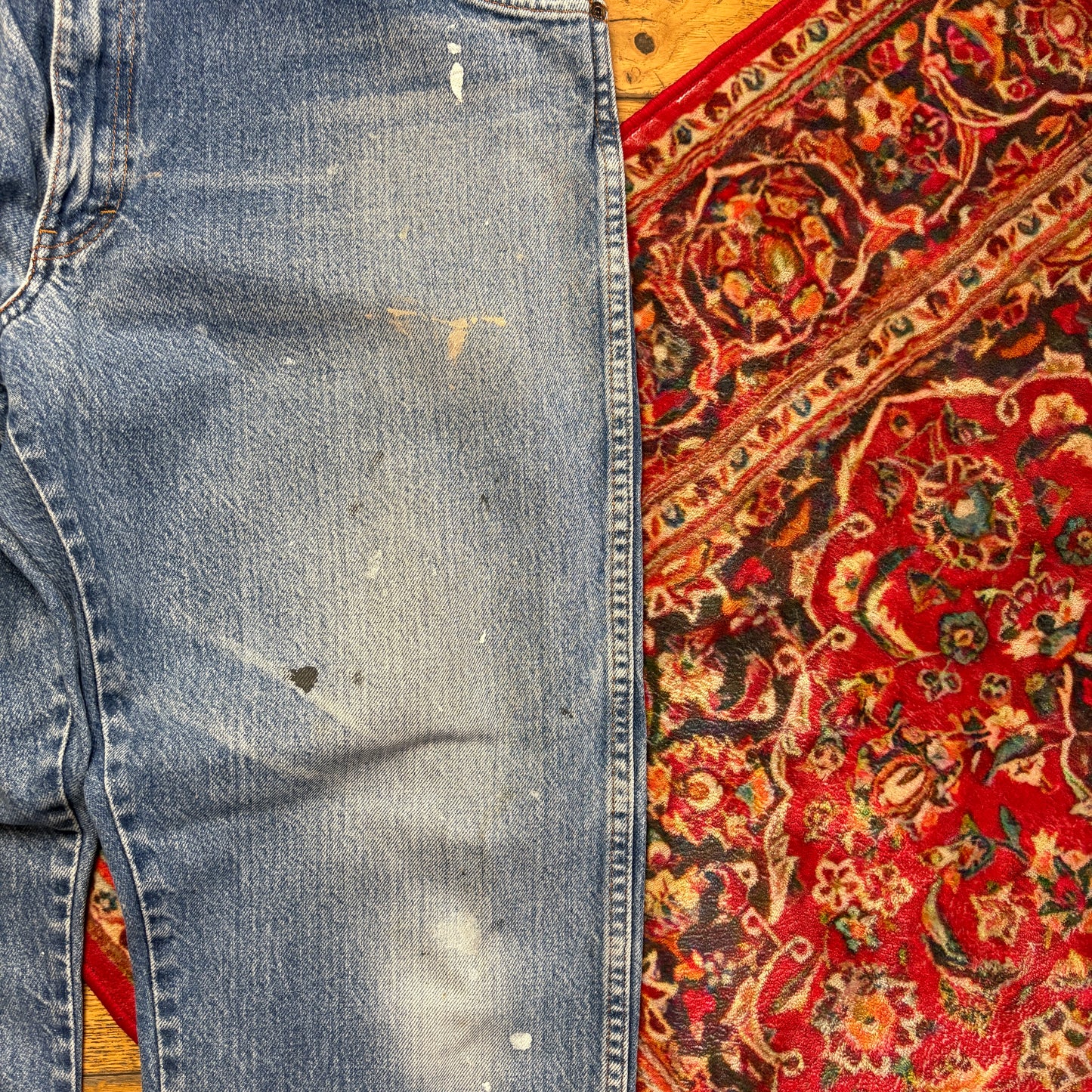 Vintage Dickies Workwear Carpenter Baggy Blue Jeans - 38S