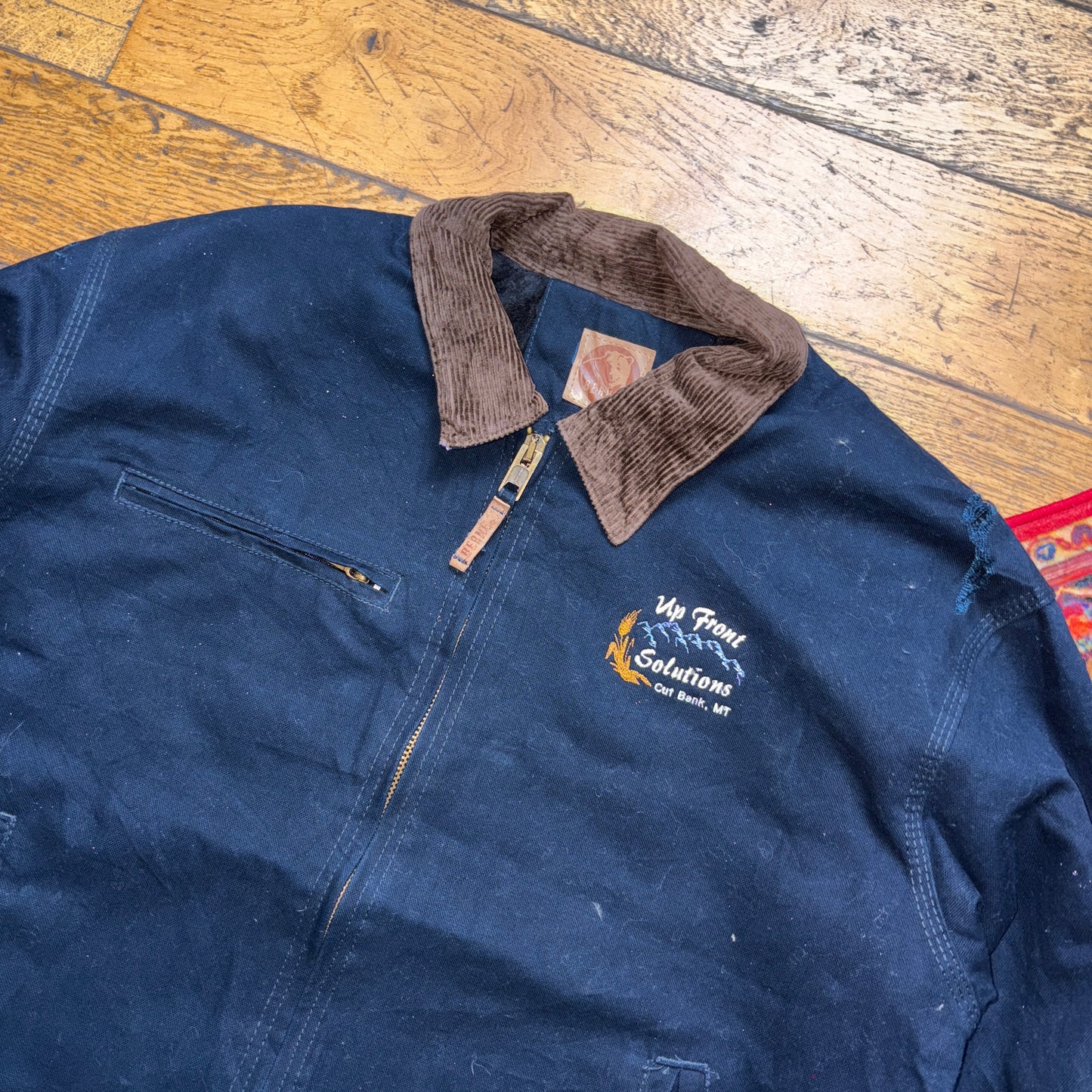 Vintage Navy Workwear Carhartt Style Jacket - L