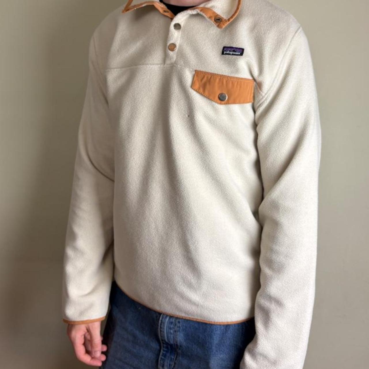 Vintage Patagonia Cream Fleece Synchilla Sweatshirt - M