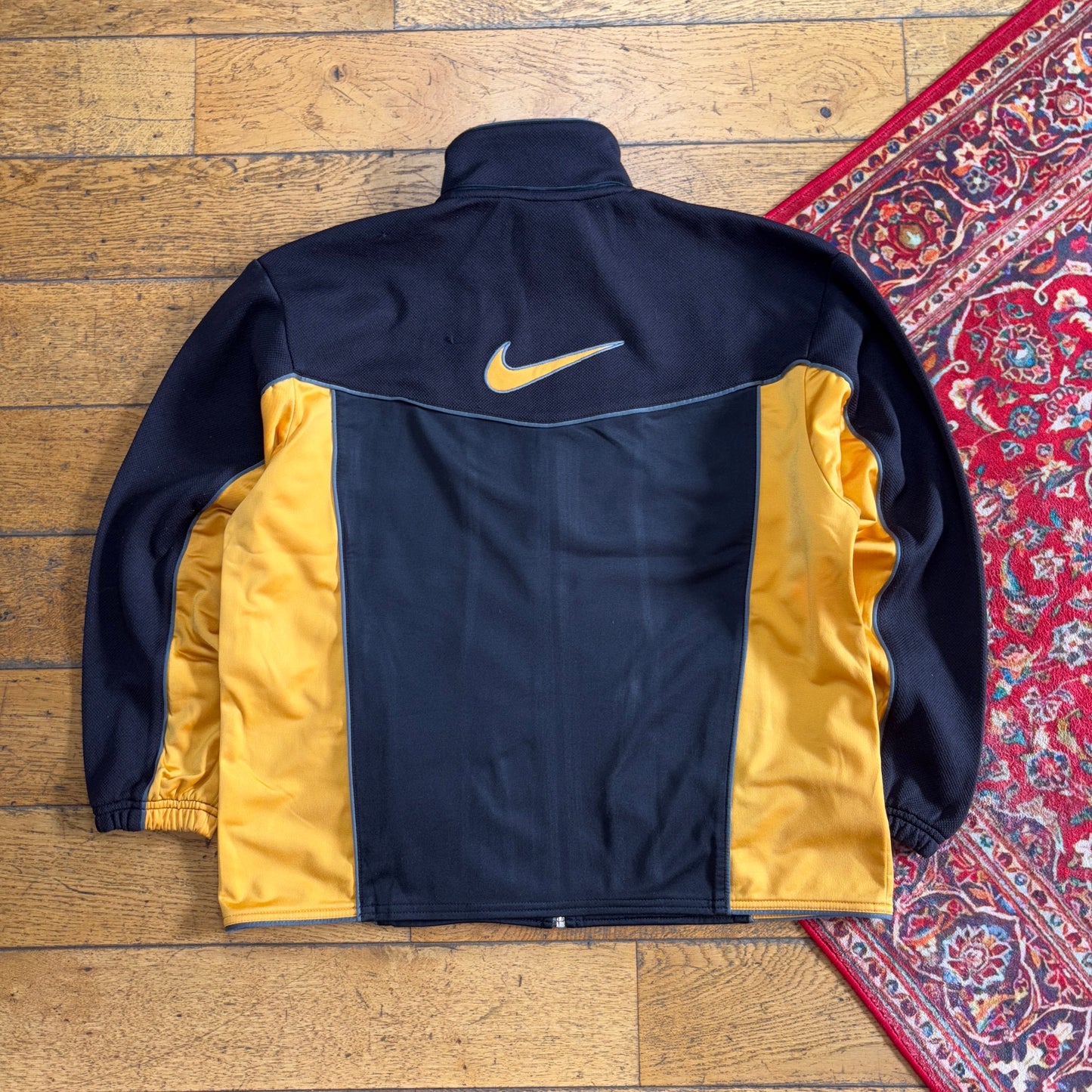 Vintage Nike Black Y2K Tracksuit Track Shell Windbreaker Jacket - L