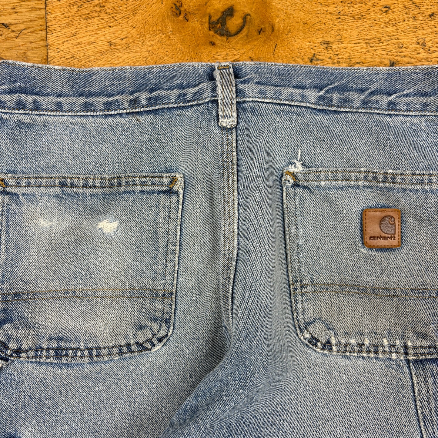 Vintage Carhartt Blue Workwear Carpenter Baggy Jeans - 30